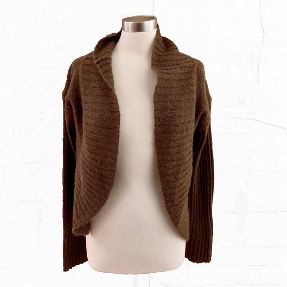 Free People Sweaters - Free People Cozy Brown Mohair Cardigan L